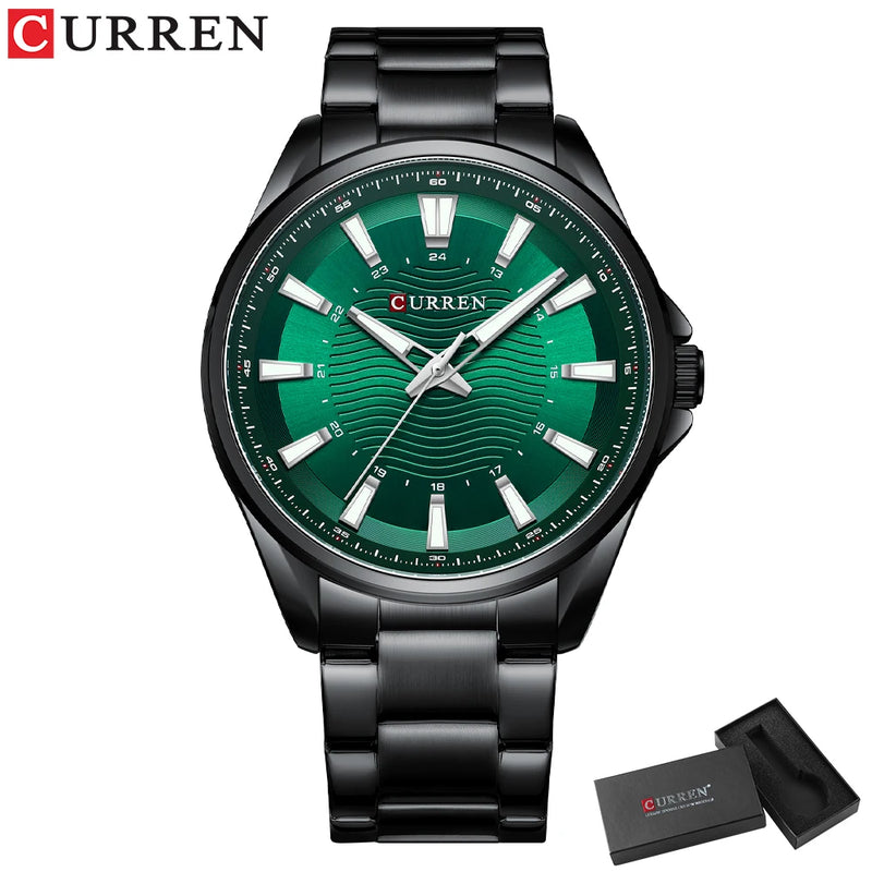 CURREN Classic  Aço Inoxidável Quartzo