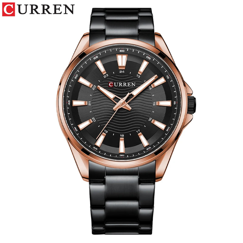 CURREN Classic  Aço Inoxidável Quartzo